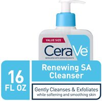 Cerave Salicylic Acid Cleanser, 16 Ounce, Renewing Exfoliating Face Wash With Vitamin D For Normal Skin, Fragrance Free