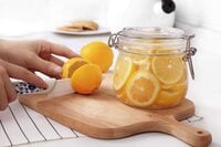 Star Cook Airtight Glass Canister Set of 6 - 17oz Food Storage Jar Round Clear Preserving Seal Wire Clip Fastening for Kitchen Canning Cereal,Pasta,Sugar,Beans,Spice