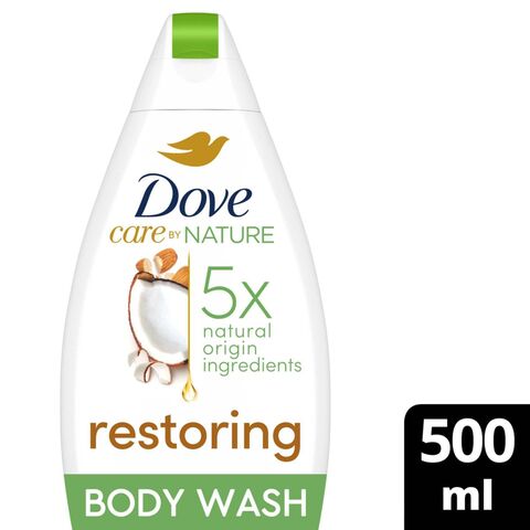 Dove Care by Nature Restoring Body Wash Coconut &amp; Almond 500ml