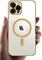 KST Design for iPhone 12 Pro Max Magsafe Classic Series Clear Case Easy Stick, 6D Plating, 7Colorful (iPhone 12 Pro Max, Gold)