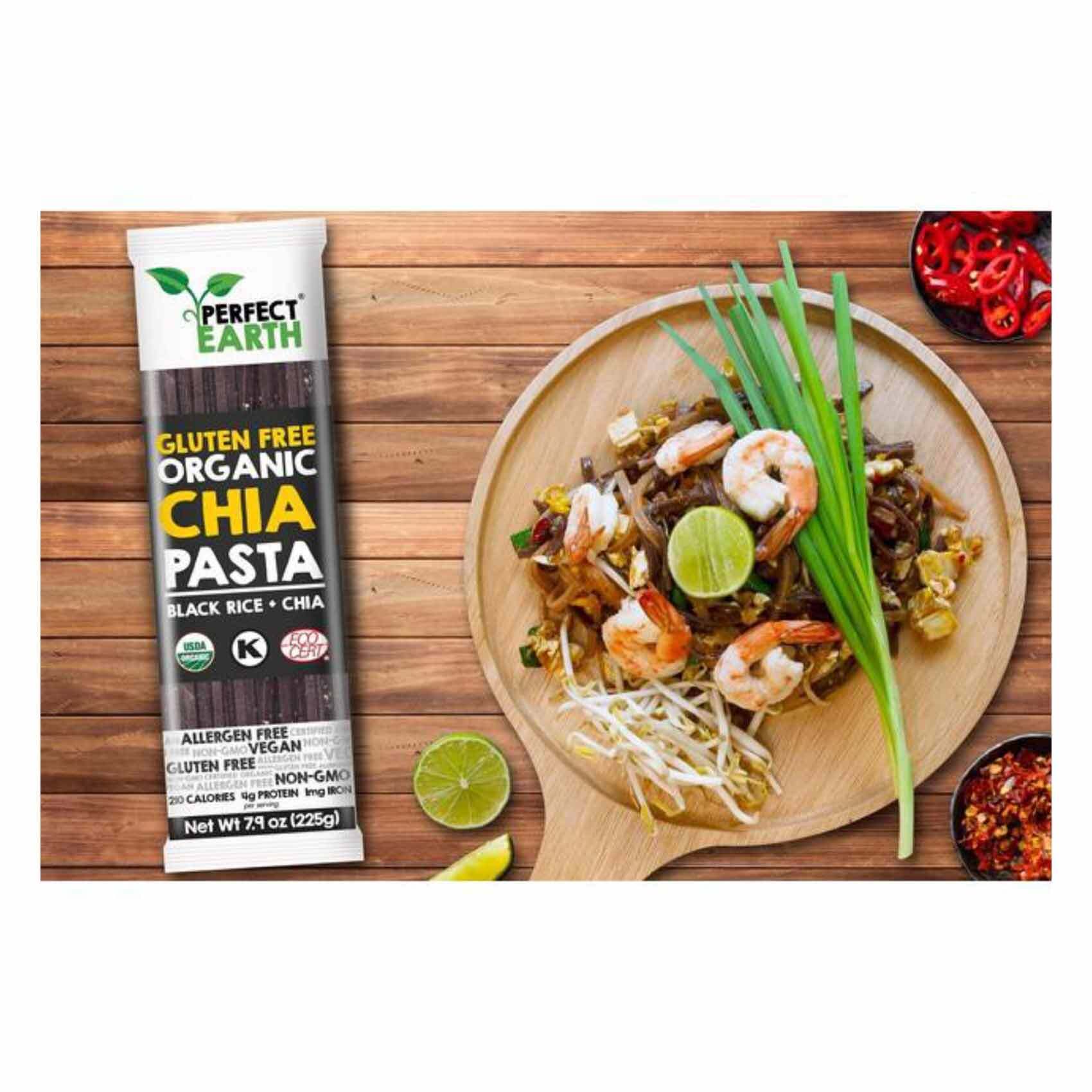 Buy Perfect Earth Organic Black Rice Chia Pasta 225g Online - Shop Bio &  Organic Food on Carrefour Lebanon