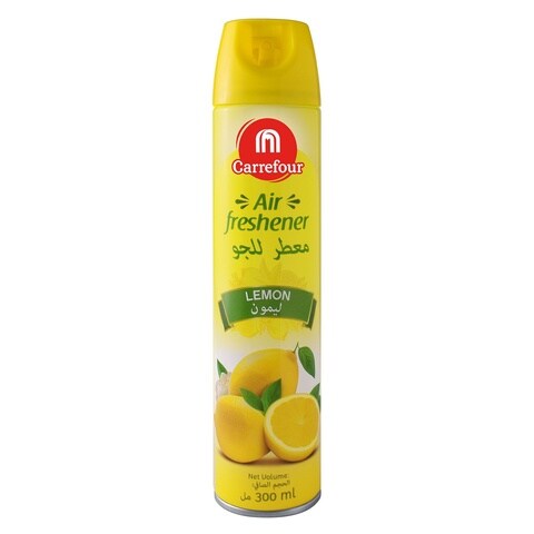 Buy Carrefour air freshener spray lemon 300 ml in Saudi Arabia