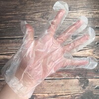 lavish Clear Bio-Degradable PE Plastic Gloves (1 Pack X 100 Pieces)