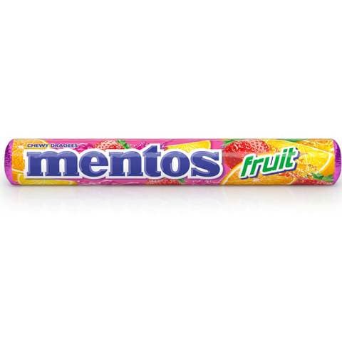 Mentos Chewy Candy Fruit Flavor 38g price in UAE | Carrefour UAE ...