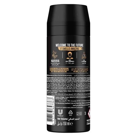 Axe Men&#39;S Deodorant Body Spray For Long Lasting Odor Protection Dark Temptation For 48 Hours Irresistible Fragrance 150ml