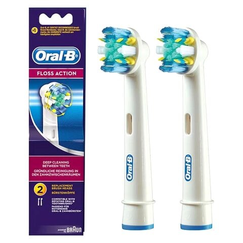 Oral-B Floss Action Replacement Brush Head EB 25-2 2 PCS