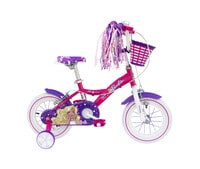 Spartan 12&quot; Mattel Barbie Bicycle for Girls age 3 - 9 yrs - 12,14,16 inch bike with Training Wheels, front basket, full chain cover and bell.
