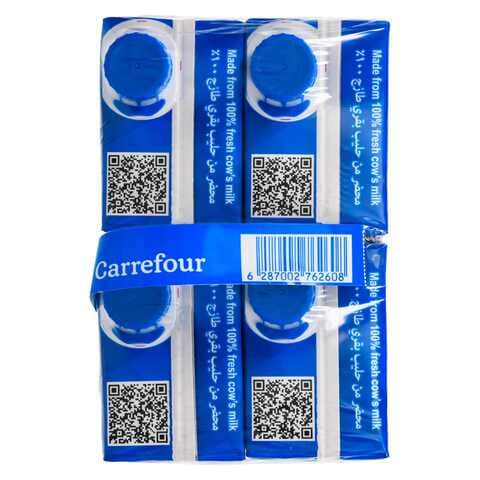 Carrefour Full Fat UHT Milk 1L Pack of 4