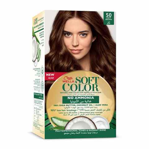 Wella Soft Color No-Ammonia Hair Colour Kit 50 Light Brown