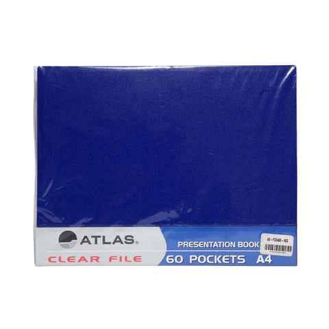 Atlas Clear File Book A4 60 Pockets