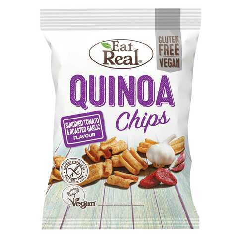 Eat Real Sundried Tomato And Roasted Garlic Quinoa Chips 80g