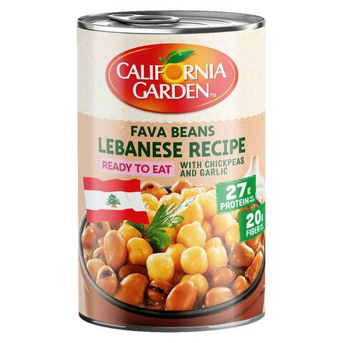 California Garden Ready To Eat Canned Foul Lebanese Recipe 450g