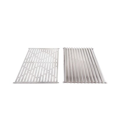 Stainless steel grill outlet top