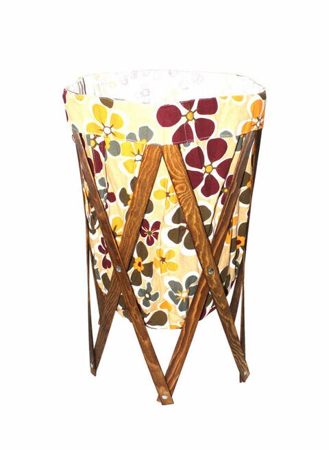 Buy Biki Foldable Laundry Basket Multicolour 70 X 40 X 40Cm in Saudi Arabia