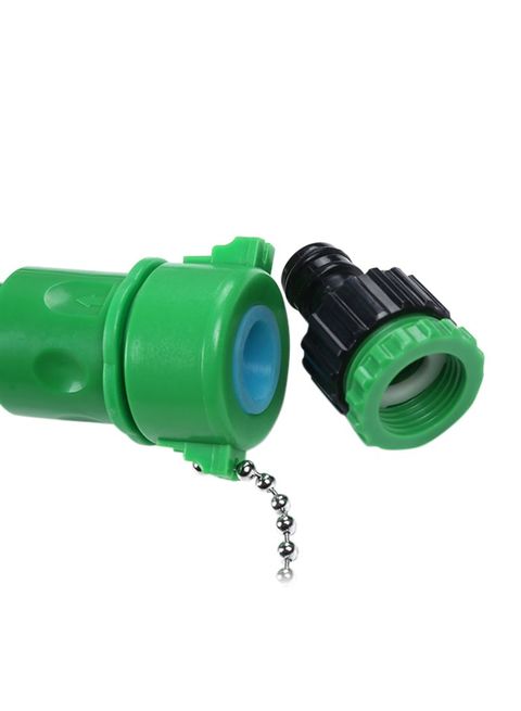 Generic Expandable Garden Hose Water Pipe With 8 Modes Spray Gun Green
