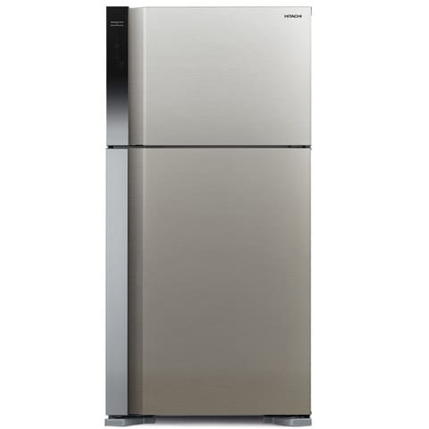 Hitachi 550L Net Capacity Top Mount Inverter Series Refrigerator Brilliant Silver- RV760PUK7KBSL