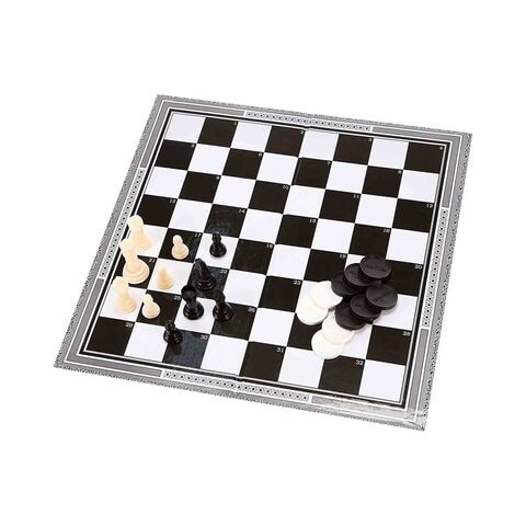 Creative&#39;s Chess And Checkers Board Game CRE0813 Multicolour Pack of 28