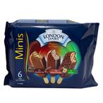 اشتري London Dairy Premium Minis Chocolate And Hazelnut Ice Cream 60ml x Pack of 6 في الكويت