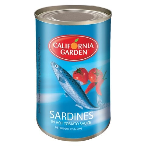 California Garden Sardines In Hot Tomato Sauce 155g