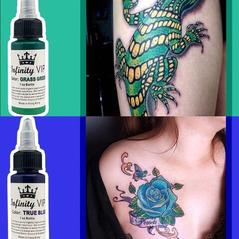 Buy 7 Colors Tattoo Ink Set, Semi-permanent Eyebrow Lip Tattoo ,Long Lasting Microblading Body Art Paint Ink Online - Shop Health & Fitness on Carrefour UAE