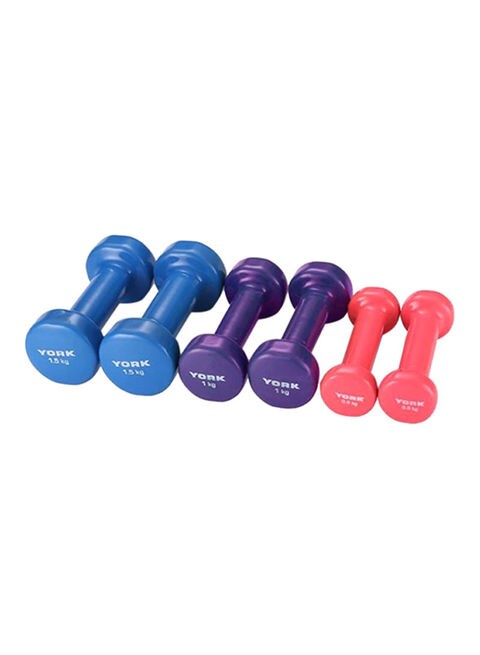 Buy YORK FITNESS 6 Piece Dumbbells Set 10kg Online Shop Health