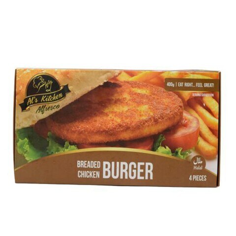 Als Kitchen 4 Breaded Chicken Burger 400g
