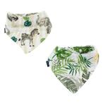 اشتري Bebe Au Lait Bandana Bib Set  BBBMJG - Jungle + Rainforest Classic Muslin في الامارات