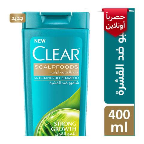 Clear Anti-Dandruff Shampoo Strong Growth White 400ml