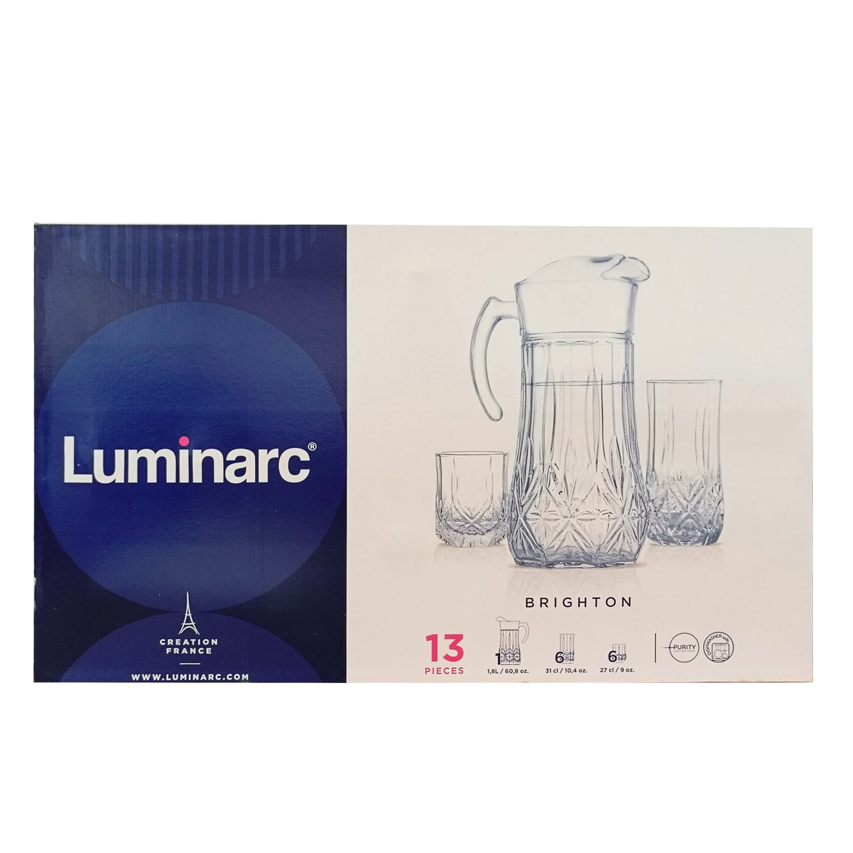 Luminarc 16 Piece Brighton Tumbler Set