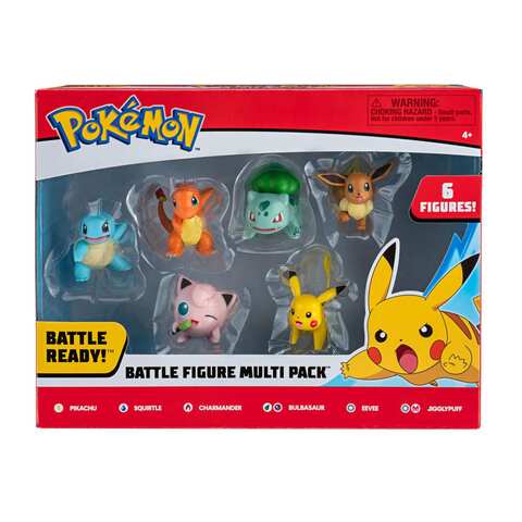 Pokemon Battle Figure Multicolour Pack of 6
