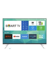 55-Inch Edgeless 4K UHD Smart TV With Dolby Audio And Wall Mount Included In The Box E55EL1100 Black