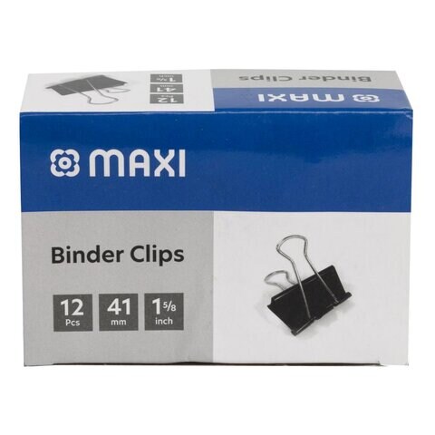 Binder Clips - 100 Pcs Foldback Clips 4 Sizes Paper UAE