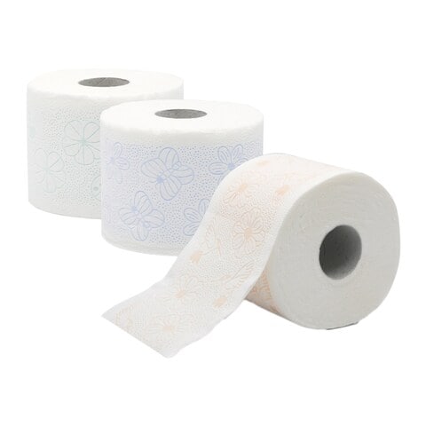 Carrefour Supreme Comfort 4 Ply Toilet Paper Roll White 4 count