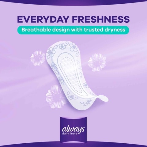 Always Daily Liners Comfort Protect Pantyliners Normal 40 Count