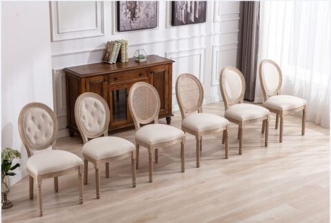 Round back deals wood dining chairs