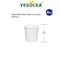 Yesocea 4 Oz Disposable White Paper Cups With White Lids - On The Go Hot And Cold Beverage All-Purpose Sampling Portion Cup For Coffee, Espresso, Water, Juice And Tea, Food Grade Safe [50 Sets]