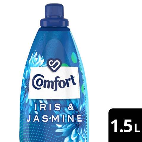Comfort concentrated Liquid fabric conditioner iris &amp; jasmine scent 1.5 L