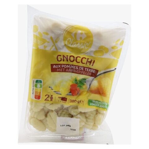 Buy Carrefour Italian Gnocchi Pasta with Potatoes 380g in Saudi Arabia