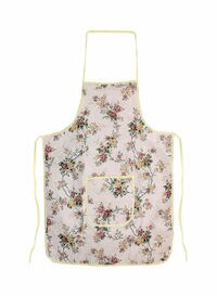 Royalford Floral Printed Apron White/Green/Beige 76X58cm