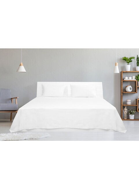 Buy Hotel Linen 3 Piece King Size 100 Cotton 250Tc Sateen Bed