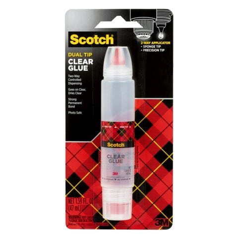 3M Scotch Dual Tip Clear Glue Stick 6050 50g