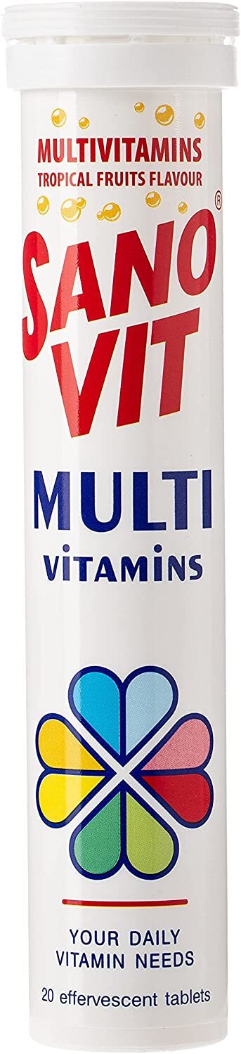 Sano Vit Multivitamins Trop Fruit Flavour, 20 Tablets
