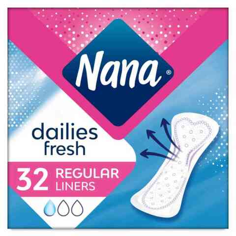 Nana Normal Daily Liners Pad White 32 count