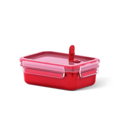 Tefal Master Seal Micro Rectangle Food Storage With Inserts Red 5.5L