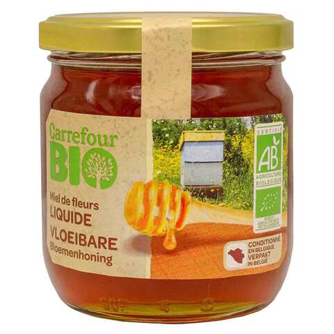Carrefour Bio Organic Flower Honey Liquid 500g