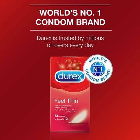 Durex Fetherlite Thin Condom Clear 12 PCS
