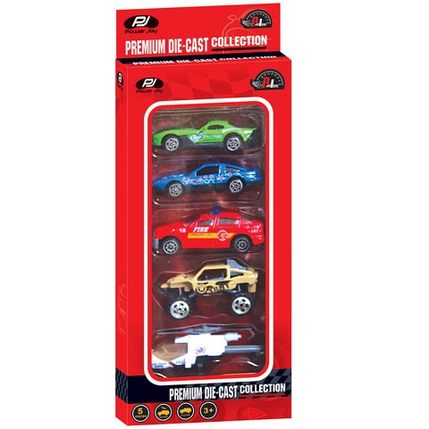 Power Joy 1:64 Premium Die Cast Vehicle Multicolour Pack of 5