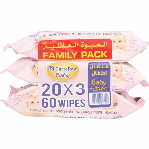 Carrefour store baby wipes