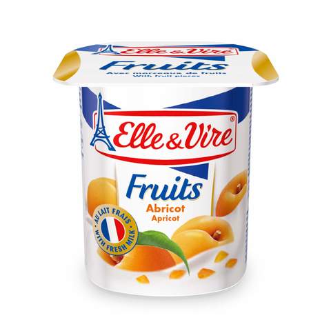 Elle And Vire Fruits Apricot Yoghurt 125g