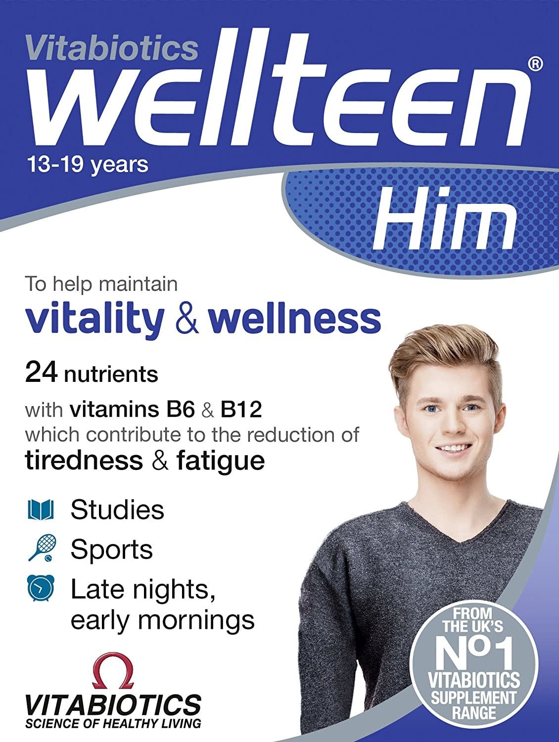 Buy Vitabiotics Wellteen Him 30 Tabs Online Shop Health Fitness On Carrefour Uae